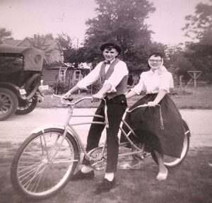 Jim Cooley and Betty Jones in the Hamlet Centennial Parade